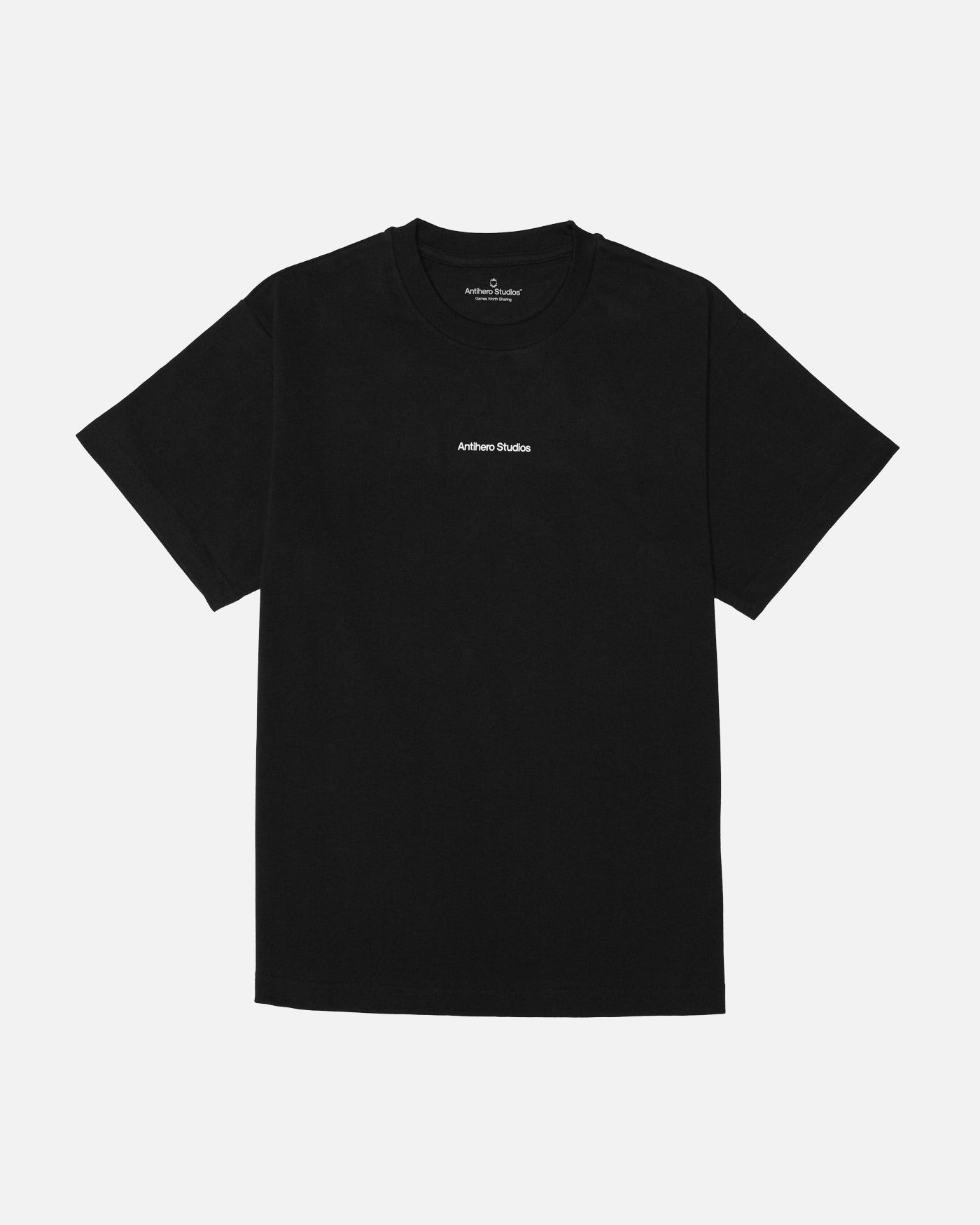 Antihero Studios Small Logo Tee in black, oversized fit