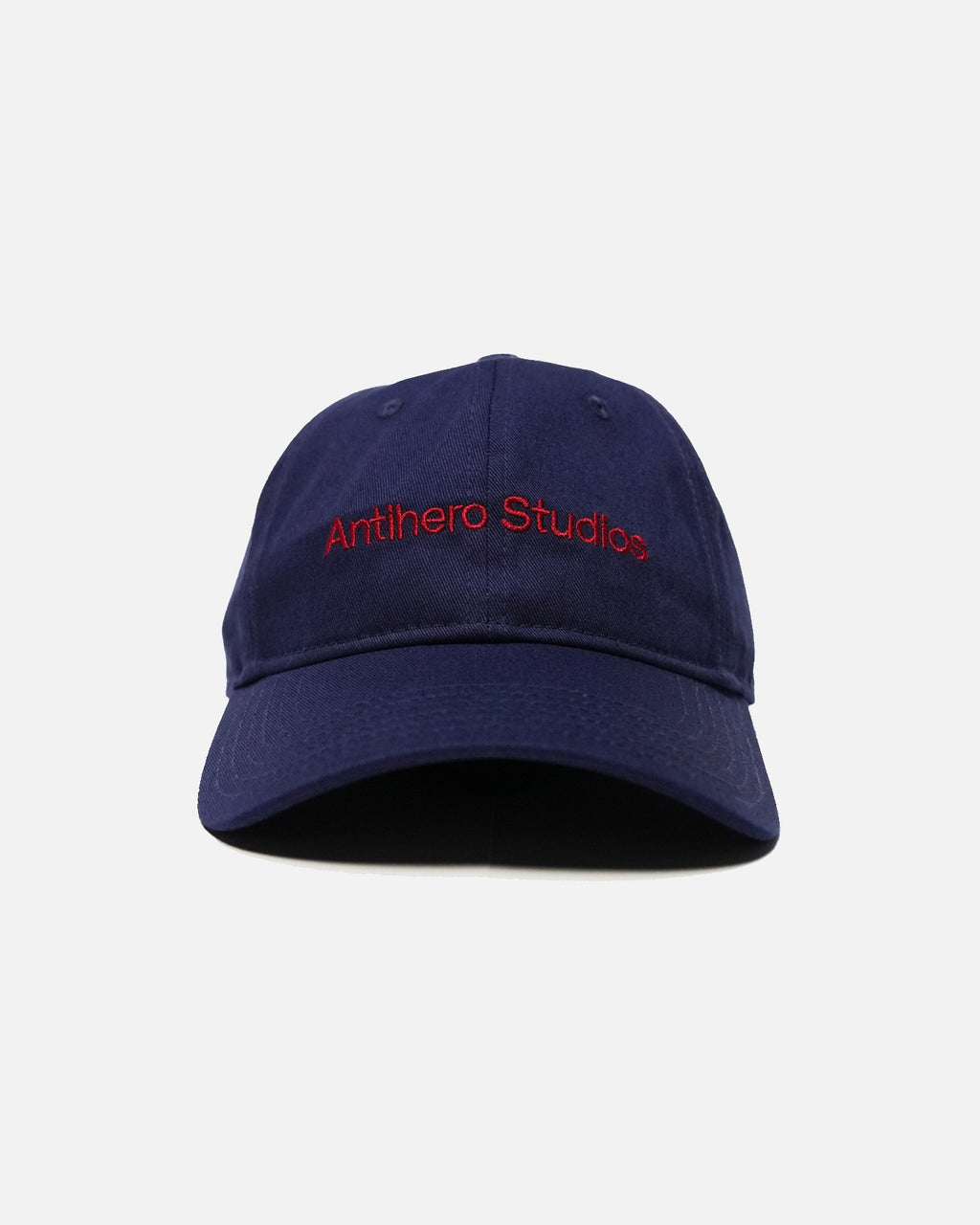 Antihero Studios cap in blue, embroidered logo