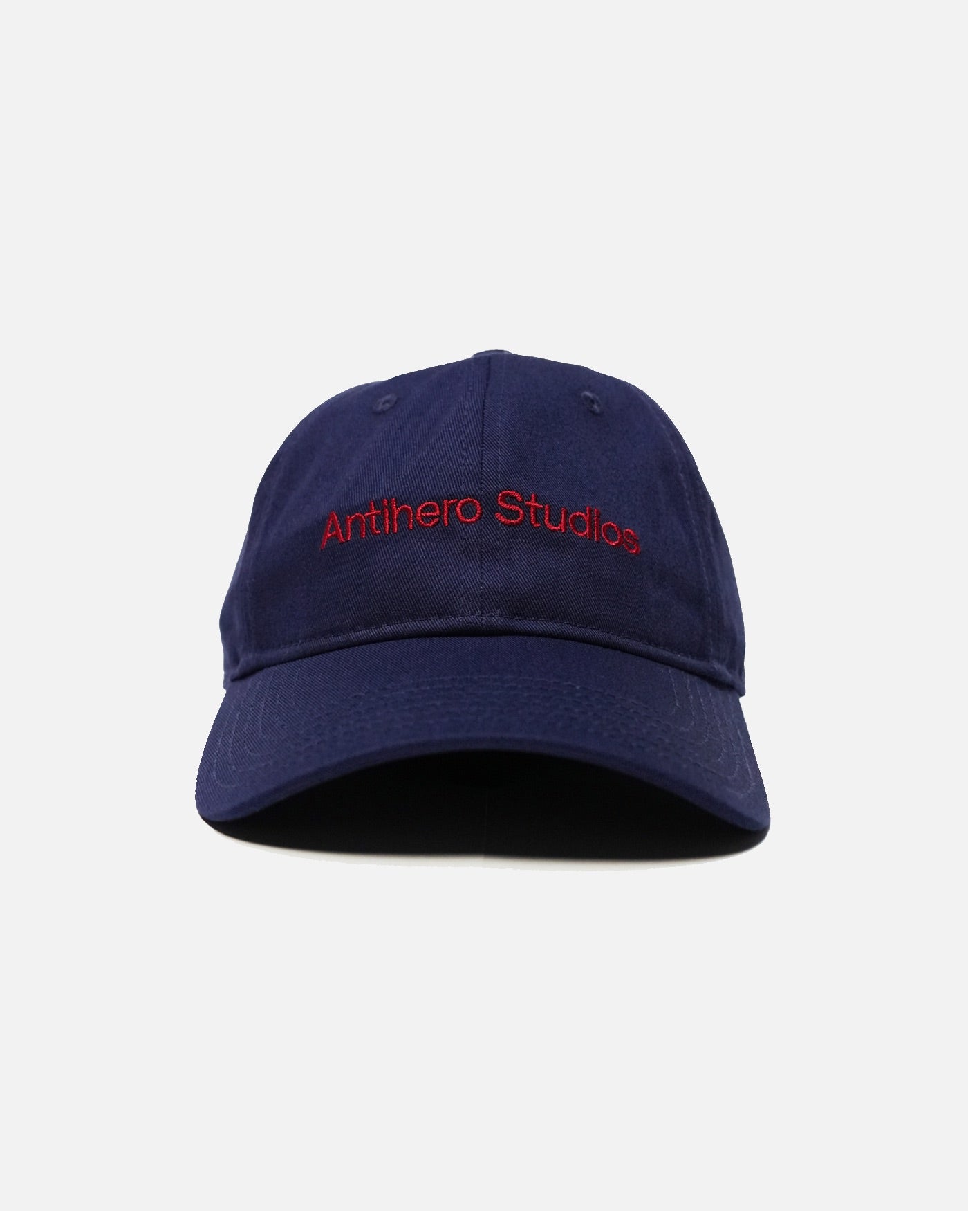 Antihero Studios cap in blue, embroidered logo