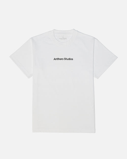 Antihero Studios Big Logo Tee in white, oversized fit
