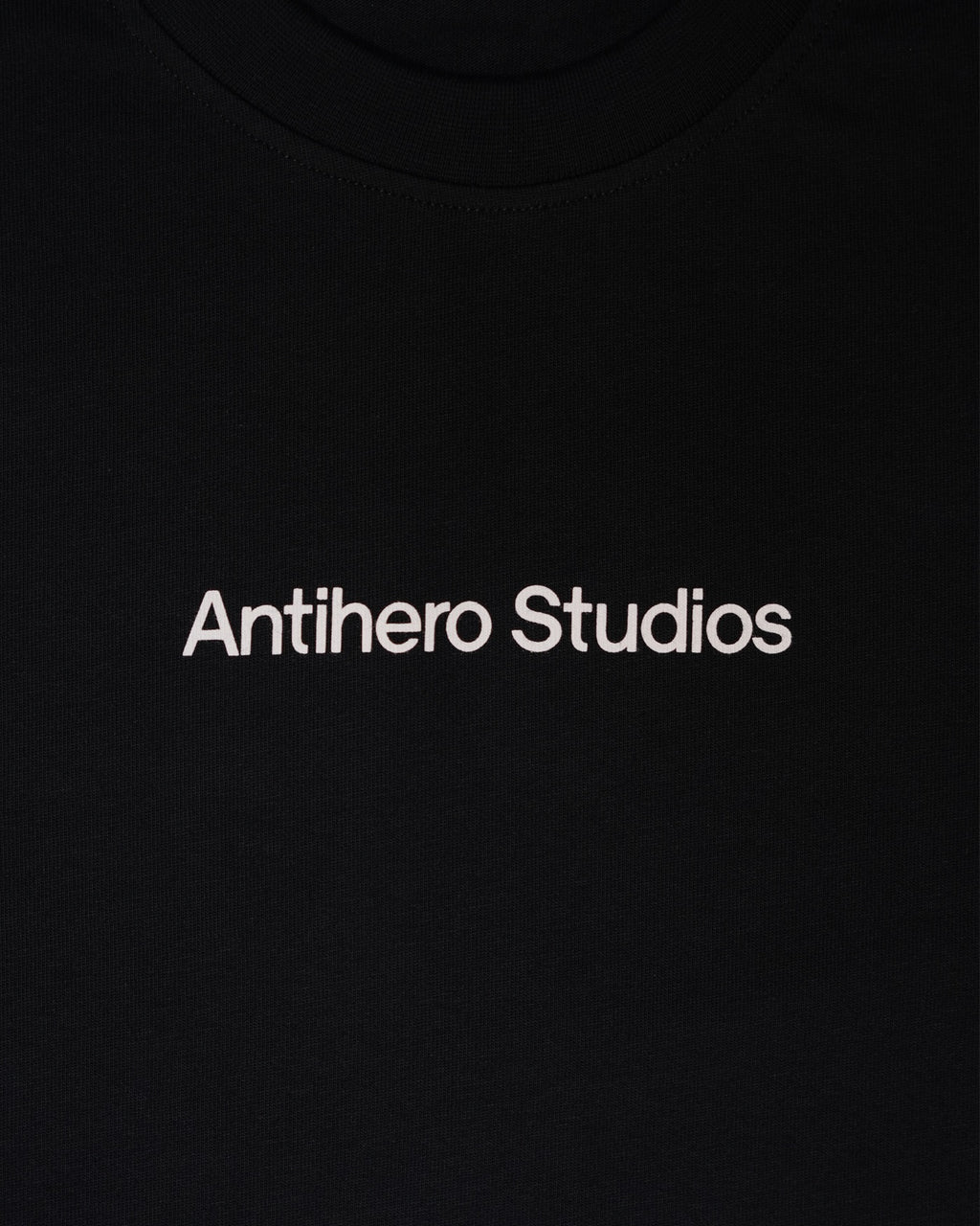 Antihero Studios Big Logo Tee in black, oversized fit, view 3