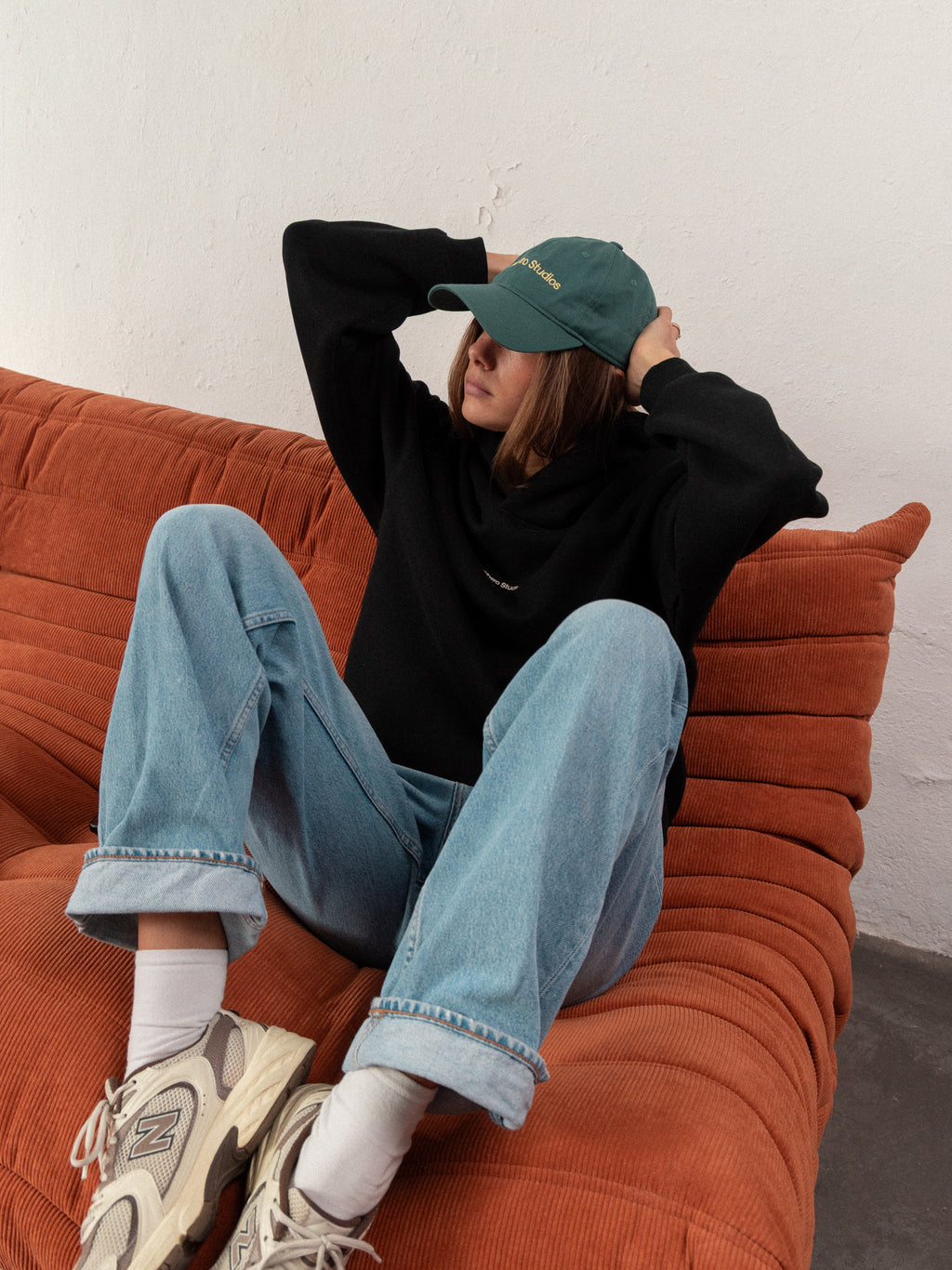 Antihero Studios cap in green, view 2