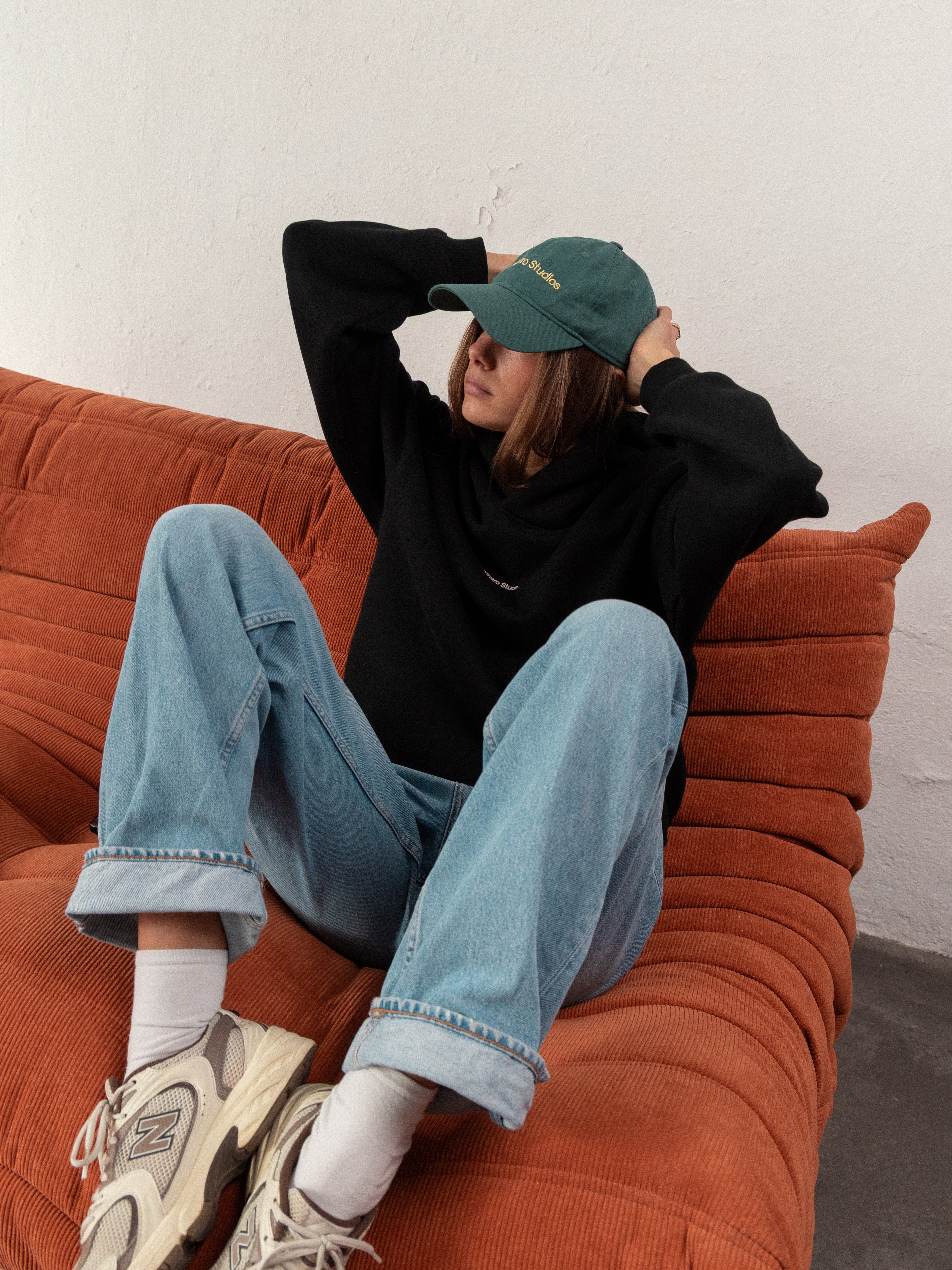 Antihero Studios cap in green, view 2