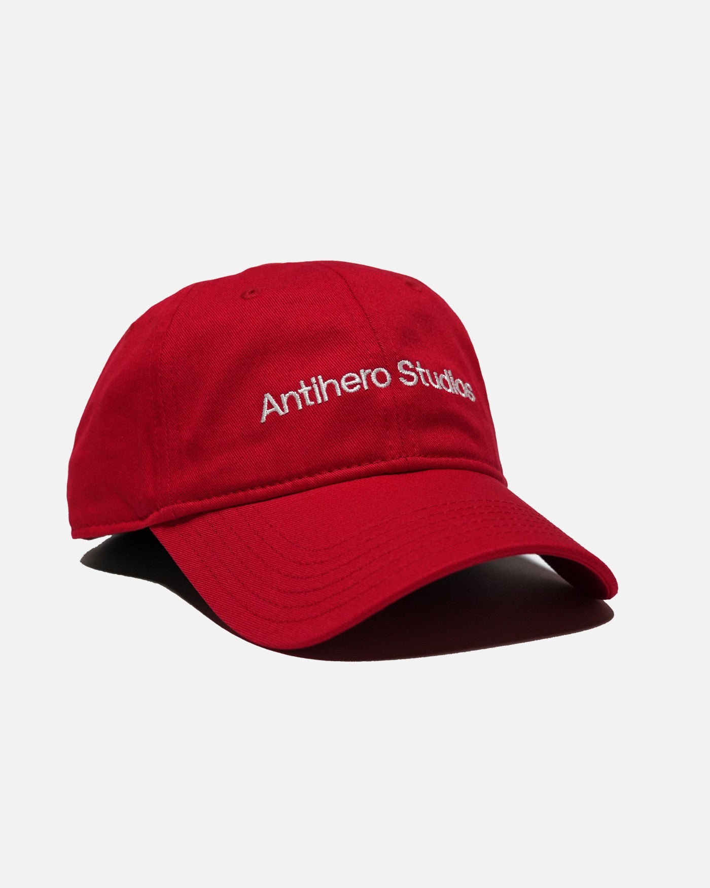 Antihero Studios cap in red, view 2